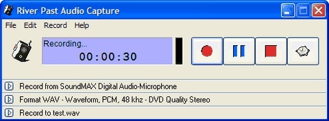 River Past Audio Capture Screenshot